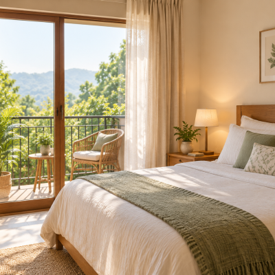 Sunlit Sage Bedroom Retreat